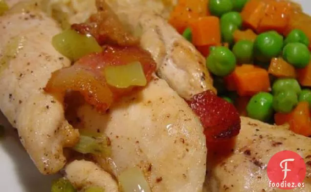 Salteado Rápido de Pollo y Tocino