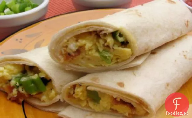 Tacos de Huevo y Tocino