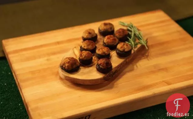 Champiñones Rellenos de Cerdo y Panceta