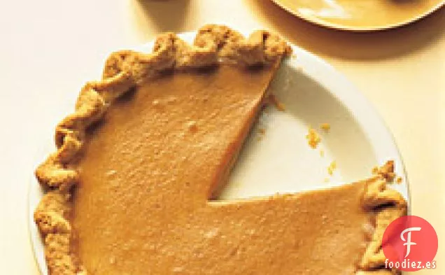 Pastel De Calabaza Tradicional Con Corteza Estriada
