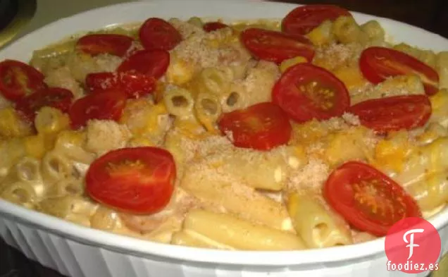 Macarrones Caseros De Mamá Con Queso Y Tocino