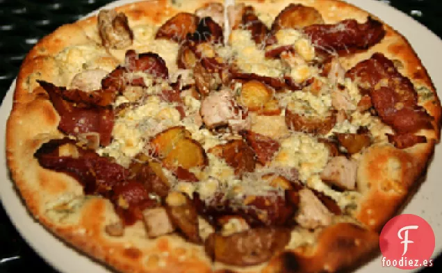 Pizza de Hamburguesa con Queso y Tocino