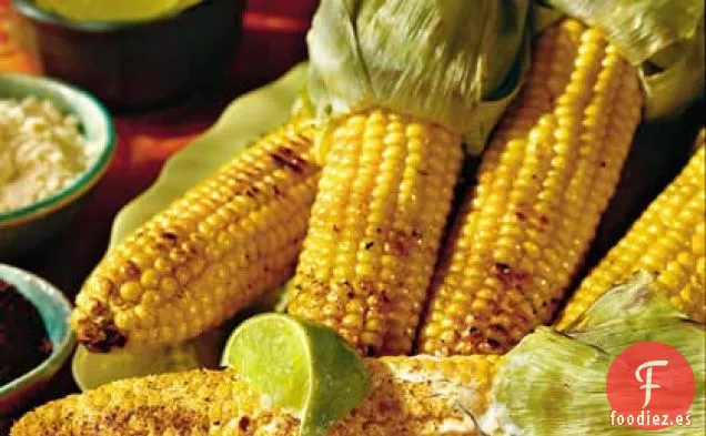 Maíz a la Parrilla al Estilo de Oaxaca