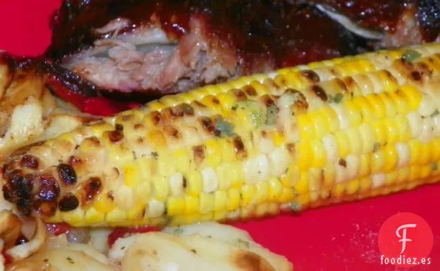 Maíz Con Mantequilla De Lima Y Salvia