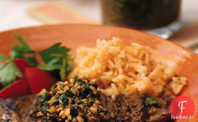 Bistec con Salsa Chimichurri