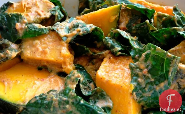 Kabocha Al Curry Y Col Rizada