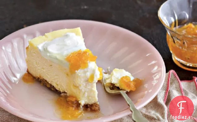 Tarta de Queso Bourbon y Melocotón