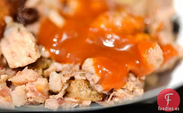 Salsa de Barbacoa de Melocotón y Bourbon