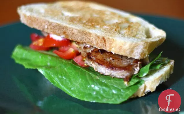 BLT de Panceta de Cerdo con Tomates Cherry