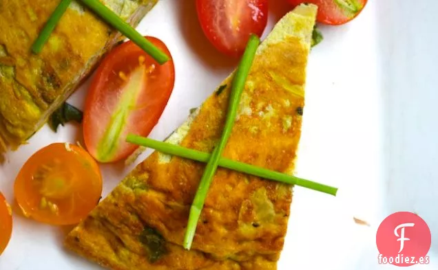 Calabaza Rallada y Fritatta de Hierbas