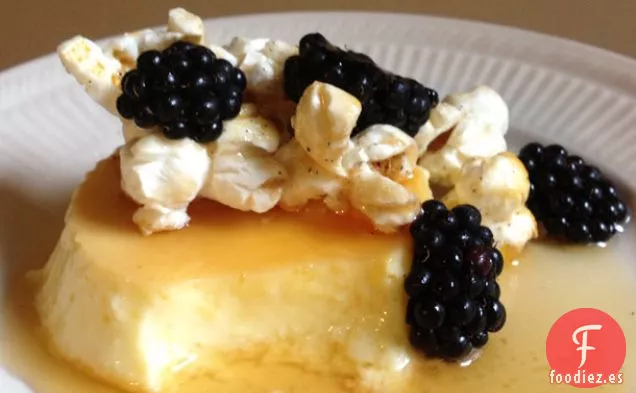 Flan de Maíz Dulce con Maíz Hervido