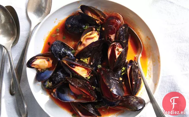 Mejillones con Vino Blanco