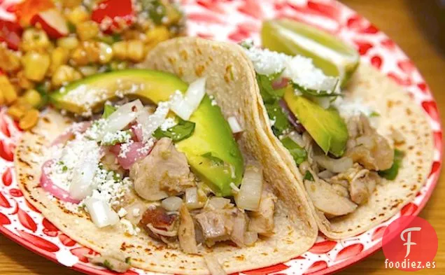 Tacos de Pollo con Chile Verde