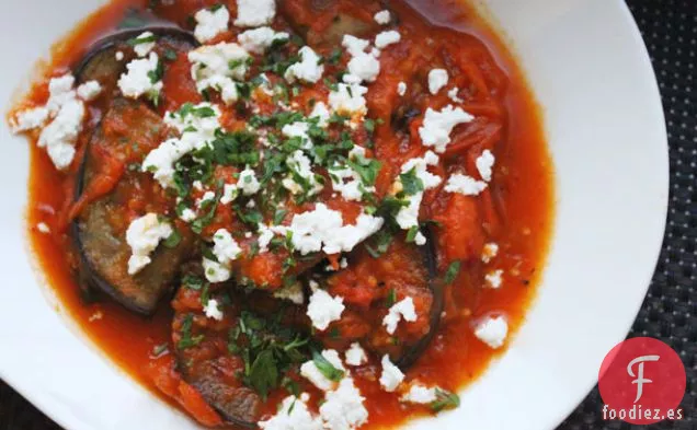 Berenjena con Salsa de Tomate Picante