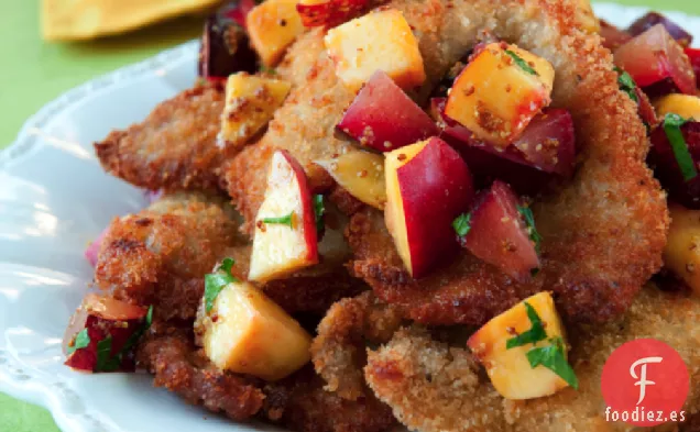 Cerdo Con Duraznos Y Mostaza