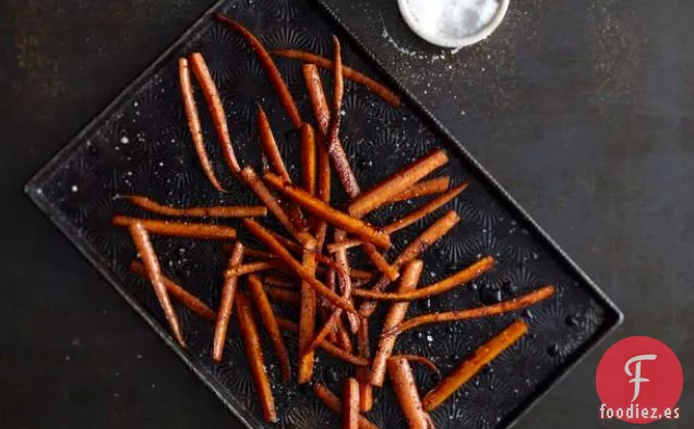 Zanahorias Asadas Con Miel y Balsámico De