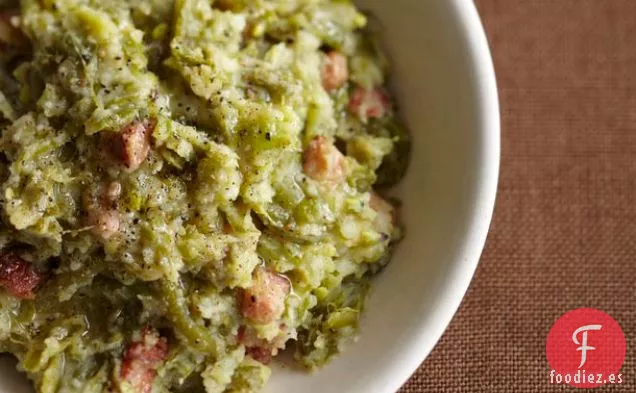 Judías Verdes Aplastadas y Patatas con Panceta de ' Las Gloriosas Verduras de Italia