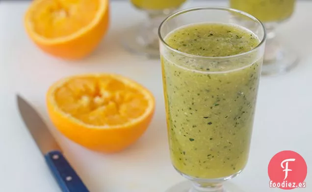 Pepino Frío y Zumo de Naranja con Orégano
