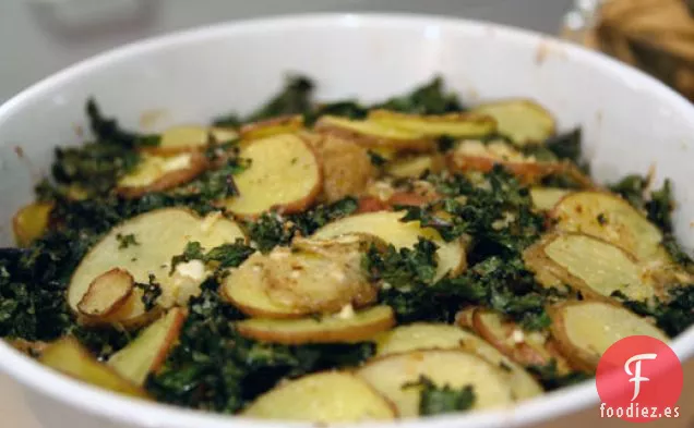 Col Rizada Y Patatas Gratinadas