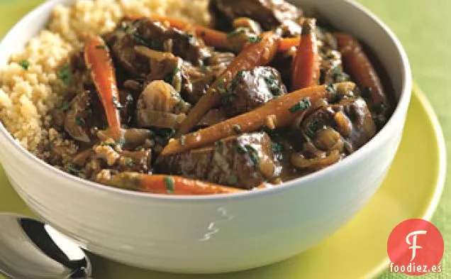 Estofado de Carne con Especias con Zanahorias y Menta