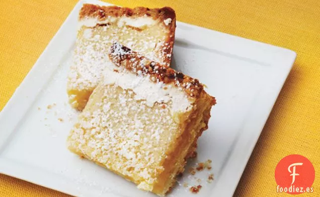 Barras de Limoncillo con Corteza de Galletas de Coco