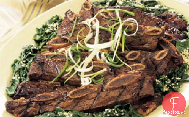 Costillas Cortas al Estilo Coreano a La Parrilla