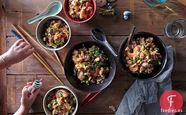 Arroz Frito con Camarones