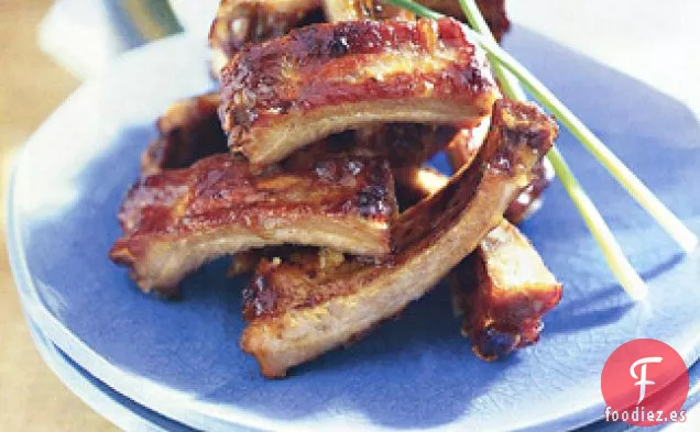 Costillas de Bebé Ahumadas con Glaseado de Miel Hoisin