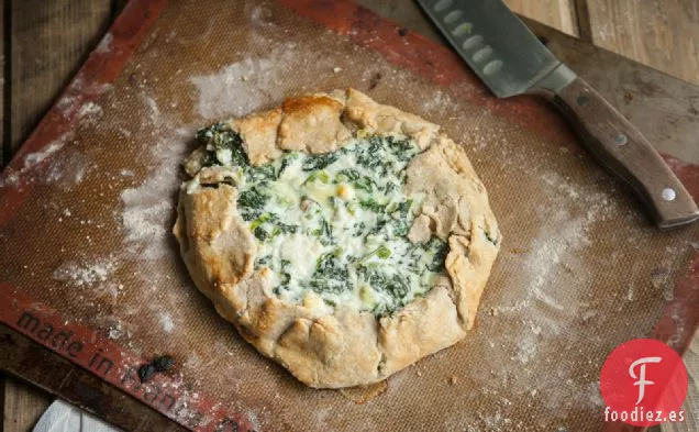 Galette De Col Rizada Y Queso Feta