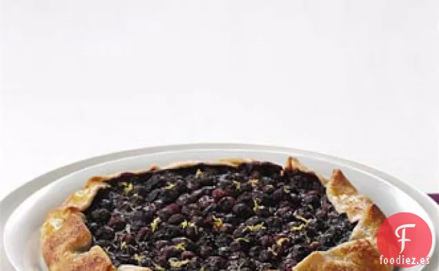 Galette de Arándanos con Helado de Limón