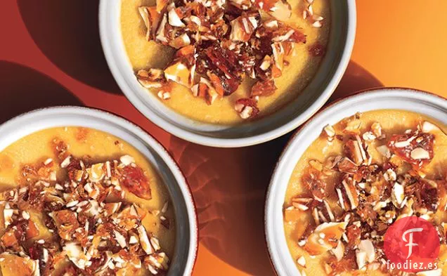 Ollas de Crema de Arce con Praliné de Almendras