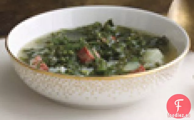 Sopa Portuguesa de Col Rizada y Patata