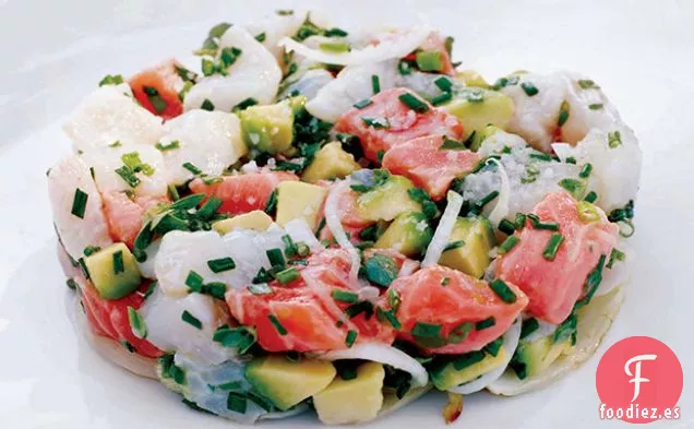 Ensalada de Langosta con Judías Verdes, Manzana y Aguacate