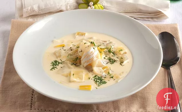 Sopa de Eglefino Ahumado