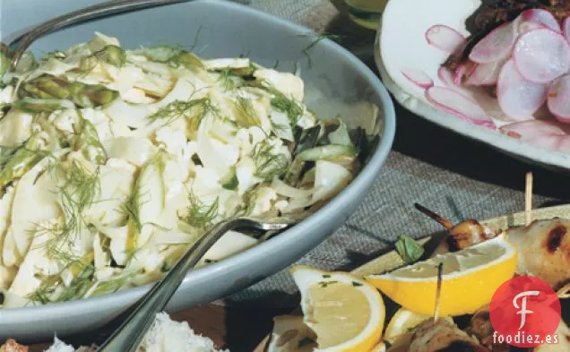 Ensalada de Verduras Italiana con Aderezo Cremoso de Ajo