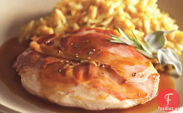 Saltimbocca de Pollo con Salsa de Limón