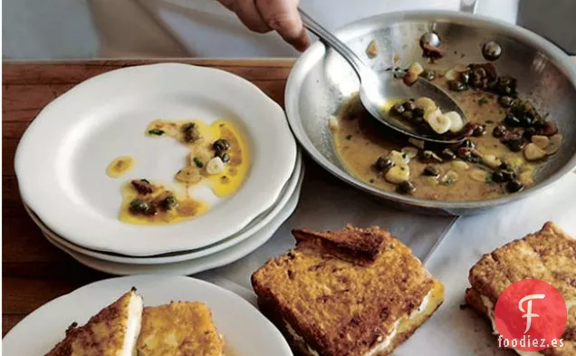 Brochetas de Mozzarella Fritas