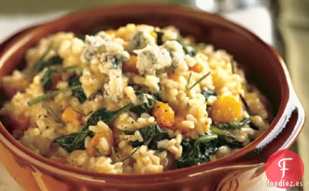 Risotto de Calabaza, Romero y Queso Azul