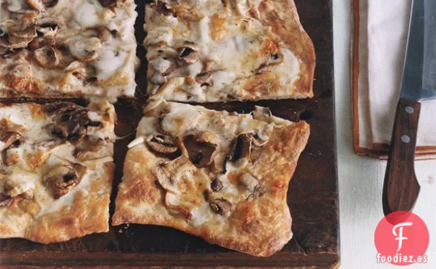 Taleggio Trufado y Pizza de Champiñones