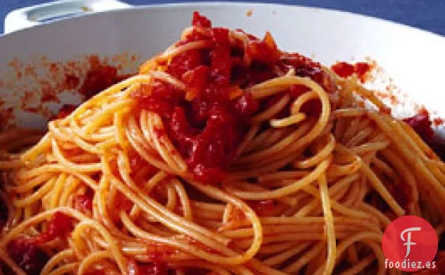 Espaguetis con Salsa Marinara