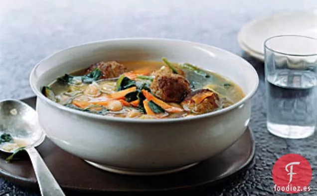 Sopa de Albóndigas Italiana Rápido