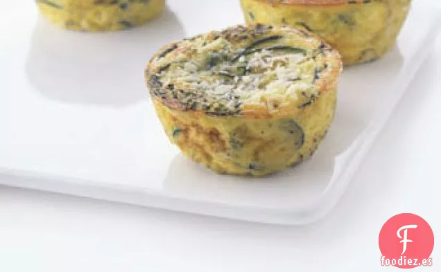 Frittatas Individuales de Calabacín con Queso de Oveja y Cebollino