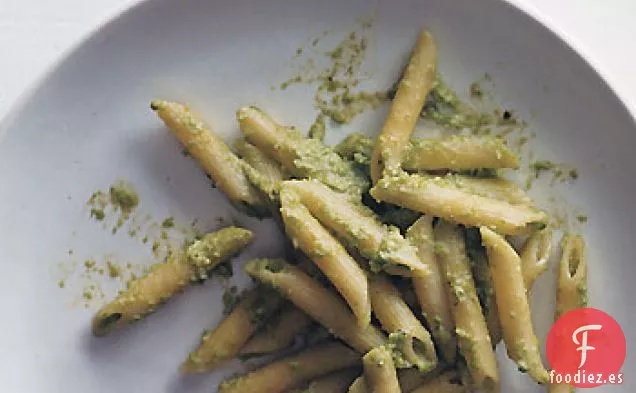 Penne con Pesto de Guisantes