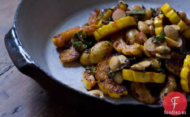 Calabaza Delicata Miso Harissa