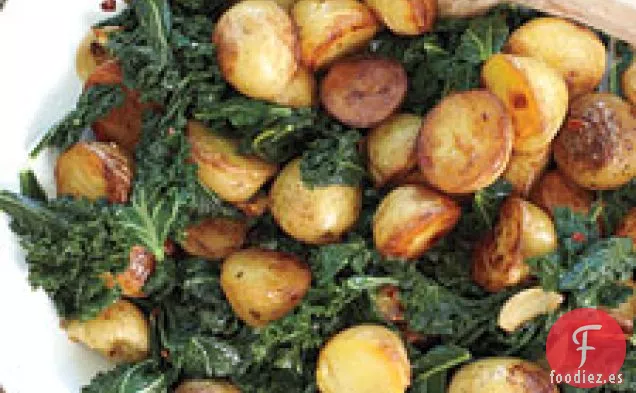 Patatas En Sartén Con Verduras