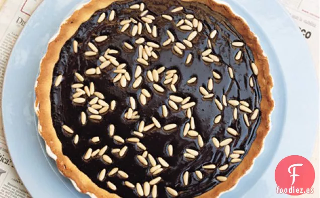 Crostata de Chocolate Negro y Piñones