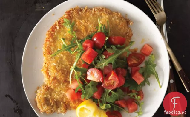 Tonkatsu de Cerdo con Ensalada de Tomate y Sandía