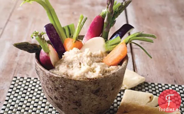 Salsa de Frijoles Balsámicos con Verduras Frescas