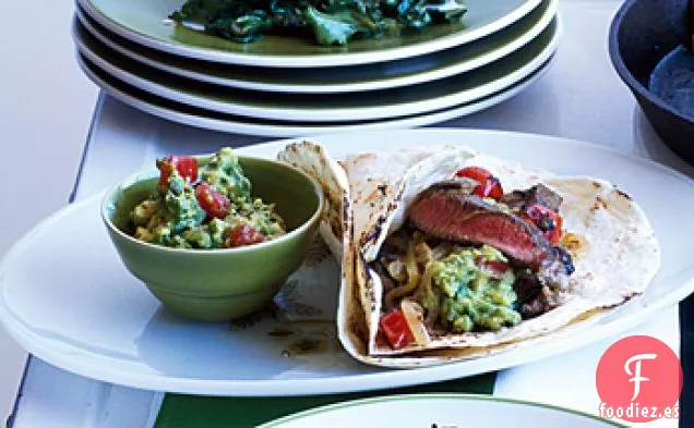 Fajitas de Carne con Lima Fresca