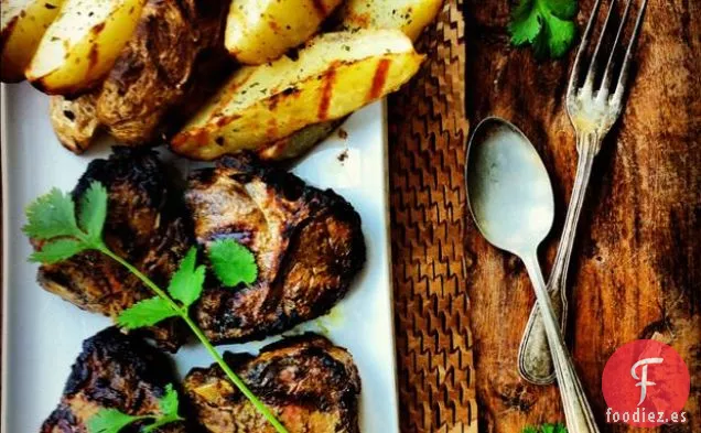 Chuletas de Cordero A La Parrilla con Especias Indias